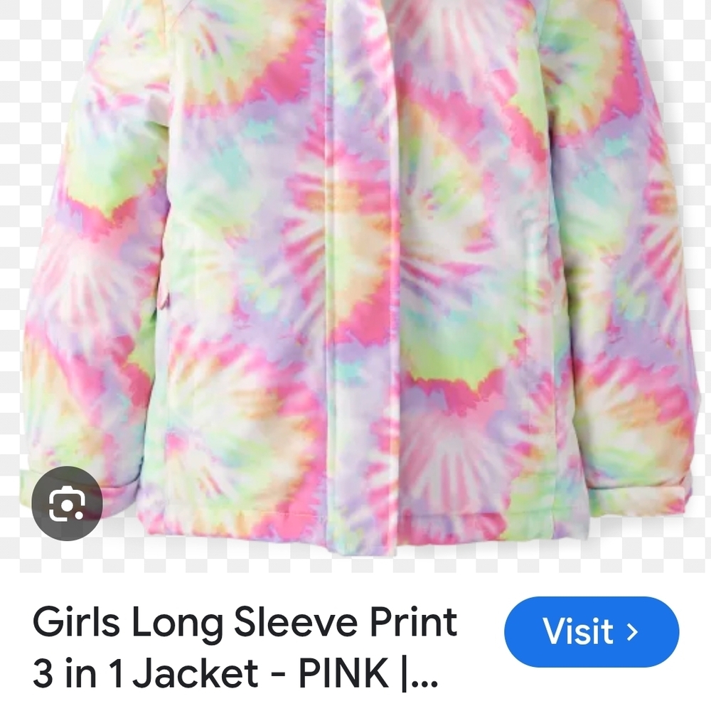 The Children's Place Tie-Dye Jacket - Pink, Green, Yellow